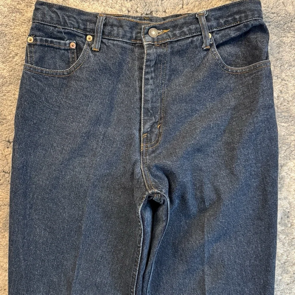 Vintage 90s Levi's 505 Straight Denim Jeans Dark Wash Size 33W 30L Short